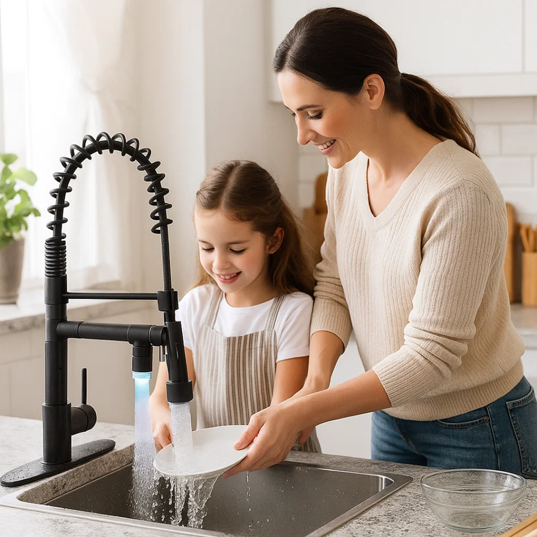 HydroFlex | Kitchen Tap – Stylish Flexible Spout for Modern Kitchens Kitchen Sink Faucets Decoluxe.co.uk
