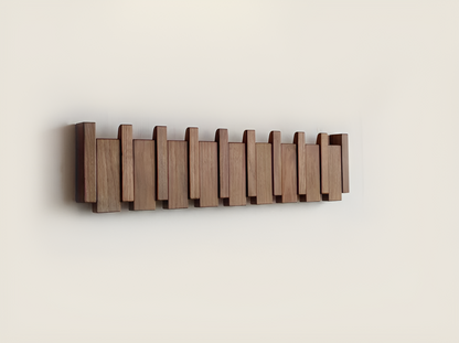 KeyHaven | Wall Shelf – Piano Design & Stylish Organisation Walnut wood Decoluxe.co.uk