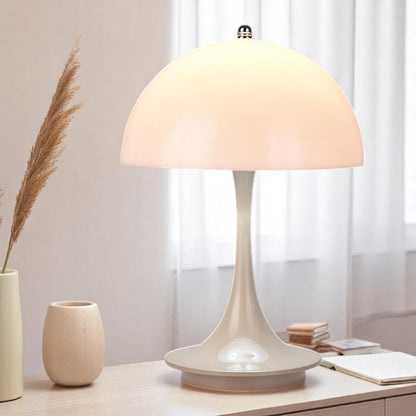 LumaMush | Wireless Mushroom Lamp – Warm Scandinavian Glow Grey 9 in x 6.2 in (23 cm x 16 cm) Decoluxe.co.uk