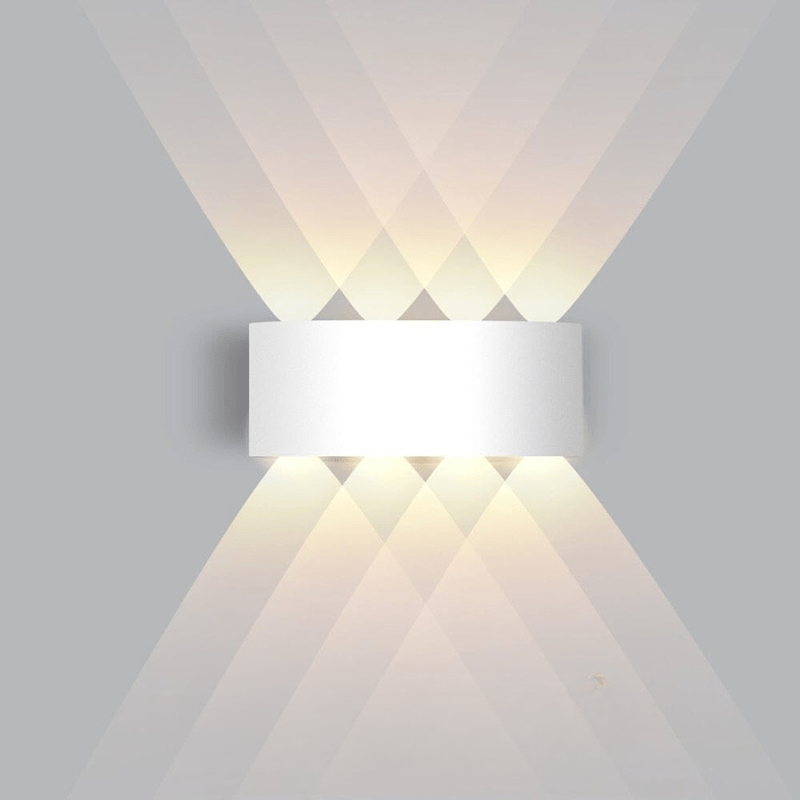 LumeGuard | LED Outdoor Wall Light – Weatherproof Modern Security White 8W Decoluxe.co.uk