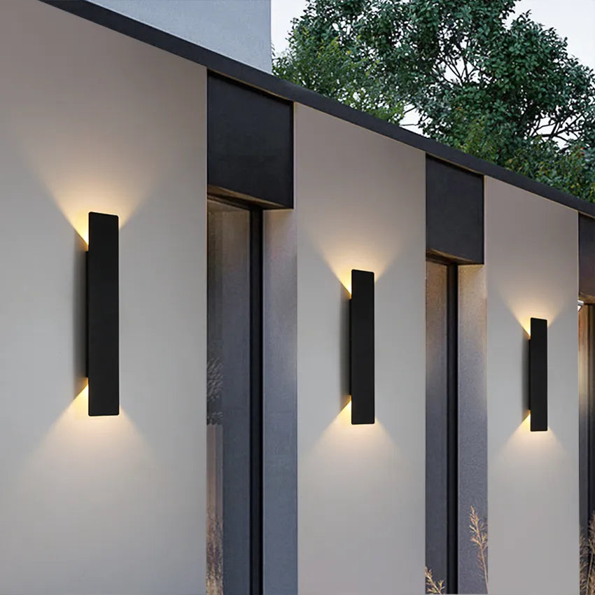 LumeHaven | Outdoor Wall Lamp – Weatherproof & Elegant Lighting 2.76″ × 16.14″ × 1.50″ (7 × 41 × 3.8 cm) Decoluxe.co.uk