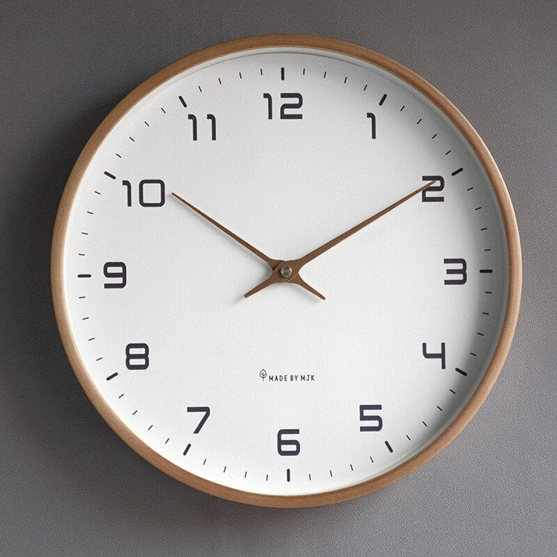 LumeTime | Wall Clock – Refined Nordic Style with Reliable Quartz Wood Wall Clocks Decoluxe.co.uk