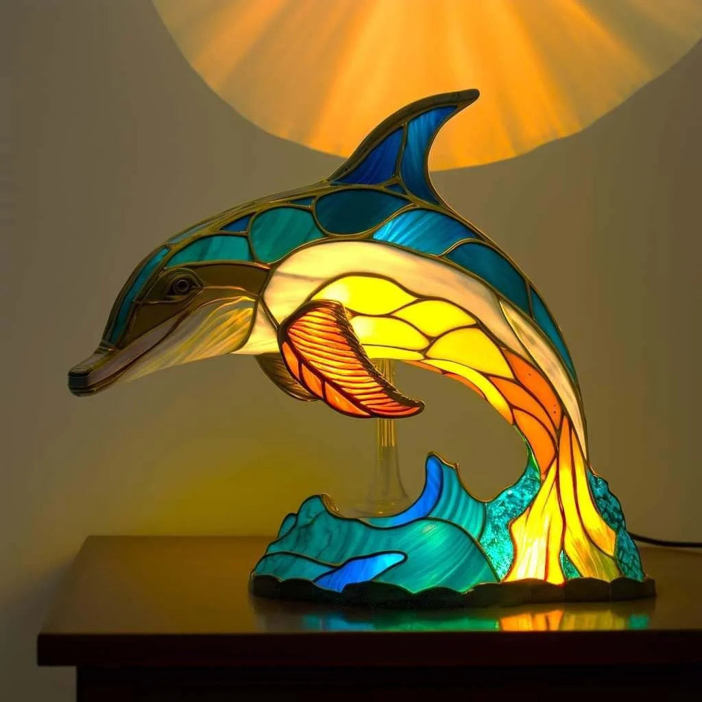 LumiArte | Artistic LED Lamp – Timeless Elegance & Modern Design Dolphin 4.72 x 2.8 x 5.9 inches (12cm × 7cm × 15cm) Table Lamps Decoluxe.co.uk