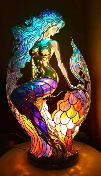 LumiArte | Artistic LED Lamp – Timeless Elegance & Modern Design Mermaid 4.72 x 2.8 x 5.9 inches (12cm × 7cm × 15cm) Table Lamps Decoluxe.co.uk