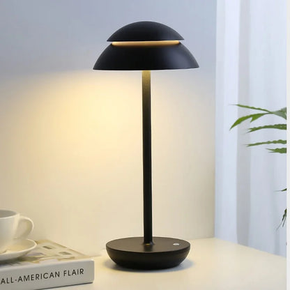 LumiEase | Wireless Table Lamp – Scandinavian Design & Touch Control Black 13.4 in x 5.9 in (34 cm x 15 cm) Table Lamps Decoluxe.co.uk