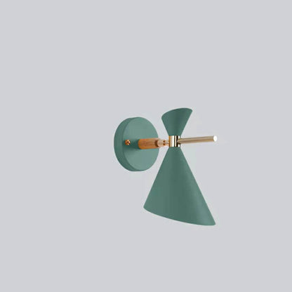 LumiHorn | Scandinavian Wall Light – Elegant Shape & Cosy Atmosphere Green 4.7 × 8.7 in (12 x 22 cm) Decoluxe.co.uk