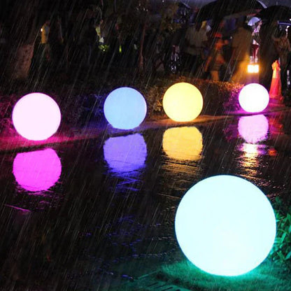 LuminAura | Spherical LED Garden Light – 16-Colour Ambient Glow Landscape Pathway Lighting Decoluxe.co.uk