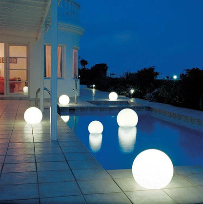 LuminAura | Spherical LED Garden Light – 16-Colour Ambient Glow Landscape Pathway Lighting Decoluxe.co.uk