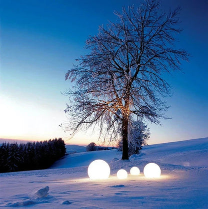 LuminAura | Spherical LED Garden Light – 16-Colour Ambient Glow Landscape Pathway Lighting Decoluxe.co.uk