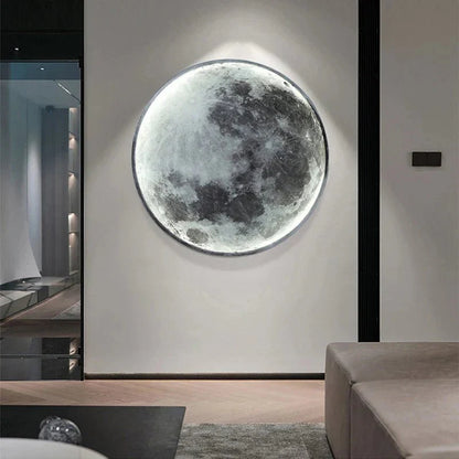 LunaGlow | LED Moon Lamp – Soothing Light for Serene Spaces Wall Light Fixtures Decoluxe.co.uk