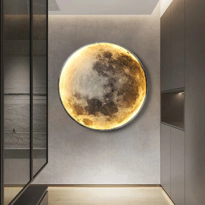 LunaGlow | LED Moon Lamp – Soothing Light for Serene Spaces Wall Light Fixtures Decoluxe.co.uk