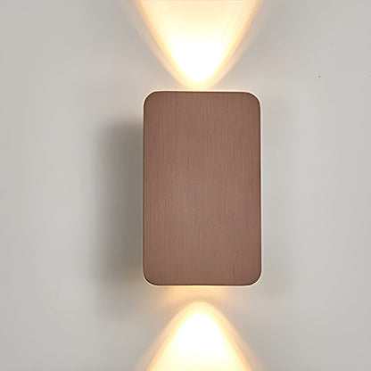 LustraBeam | LED Wall Light – Up & Down Minimalist Glow Coffee 4.72 in × 7.87 in (12 cm × 20 cm) Decoluxe.co.uk