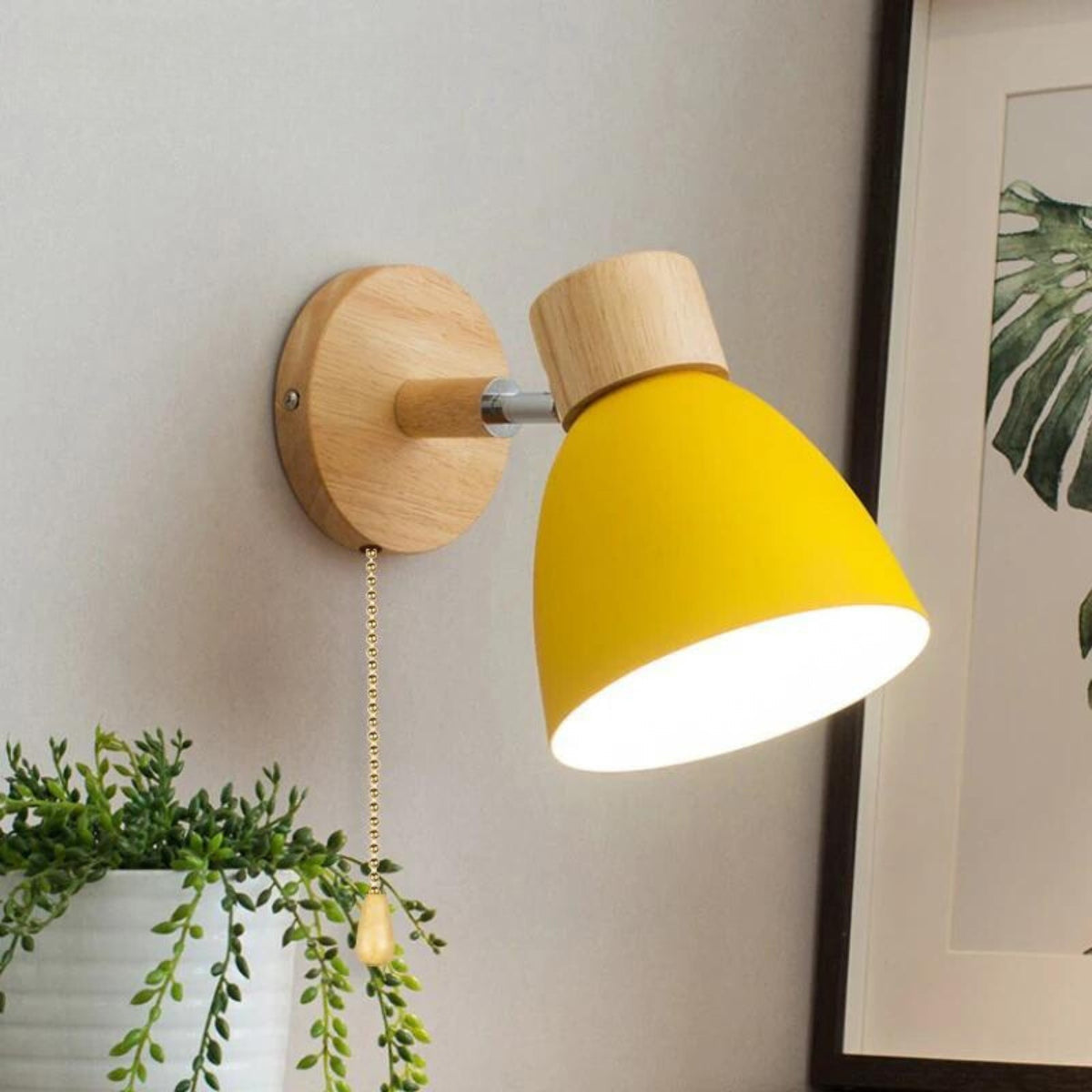 NordBright | Wall Light – Adjustable Scandinavian Design Yellow 10 × 6 × 4 in (25cm × 15cm × 10cm) Decoluxe.co.uk