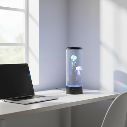 OceanGlow | LED Jellyfish Lamp – Calming Design & Stress Relief Lighting Table Lamps Decoluxe.co.uk