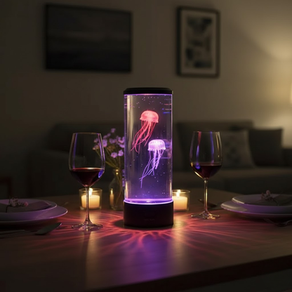 OceanGlow | LED Jellyfish Lamp – Calming Design & Stress Relief Lighting Table Lamps Decoluxe.co.uk