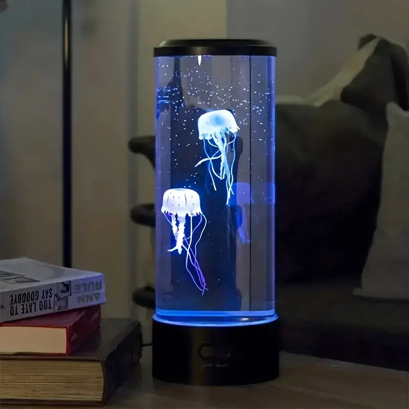 OceanGlow | LED Jellyfish Lamp – Calming Design & Stress Relief Lighting 3.9 x 12.6 in (9.9 x 32 cm) Table Lamps Decoluxe.co.uk