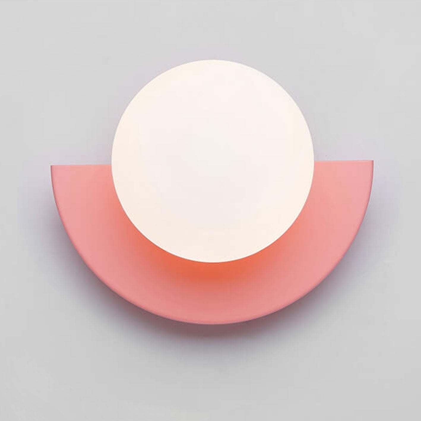 OrbitaLux | Modern Wall Sconce – Vibrant LED Bedroom Light Pink Warm Light Decoluxe.co.uk
