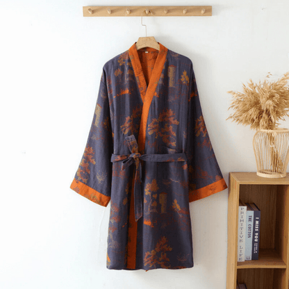 Freya | Bata de Baño Kimono – Suavidad Natural de Gofre