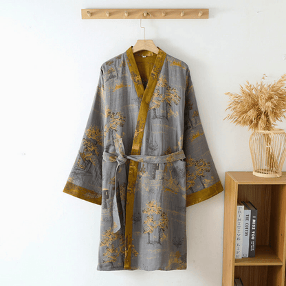 Freya | Bata de Baño Kimono – Suavidad Natural de Gofre
