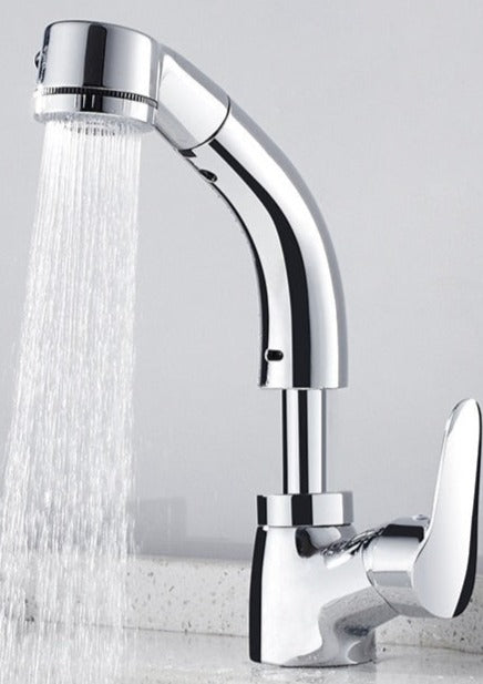 PureFlow | Bathroom Mixer Tap – Flexible Spout & Quick Setup Chrome Bathroom Sink Faucets Decoluxe.co.uk