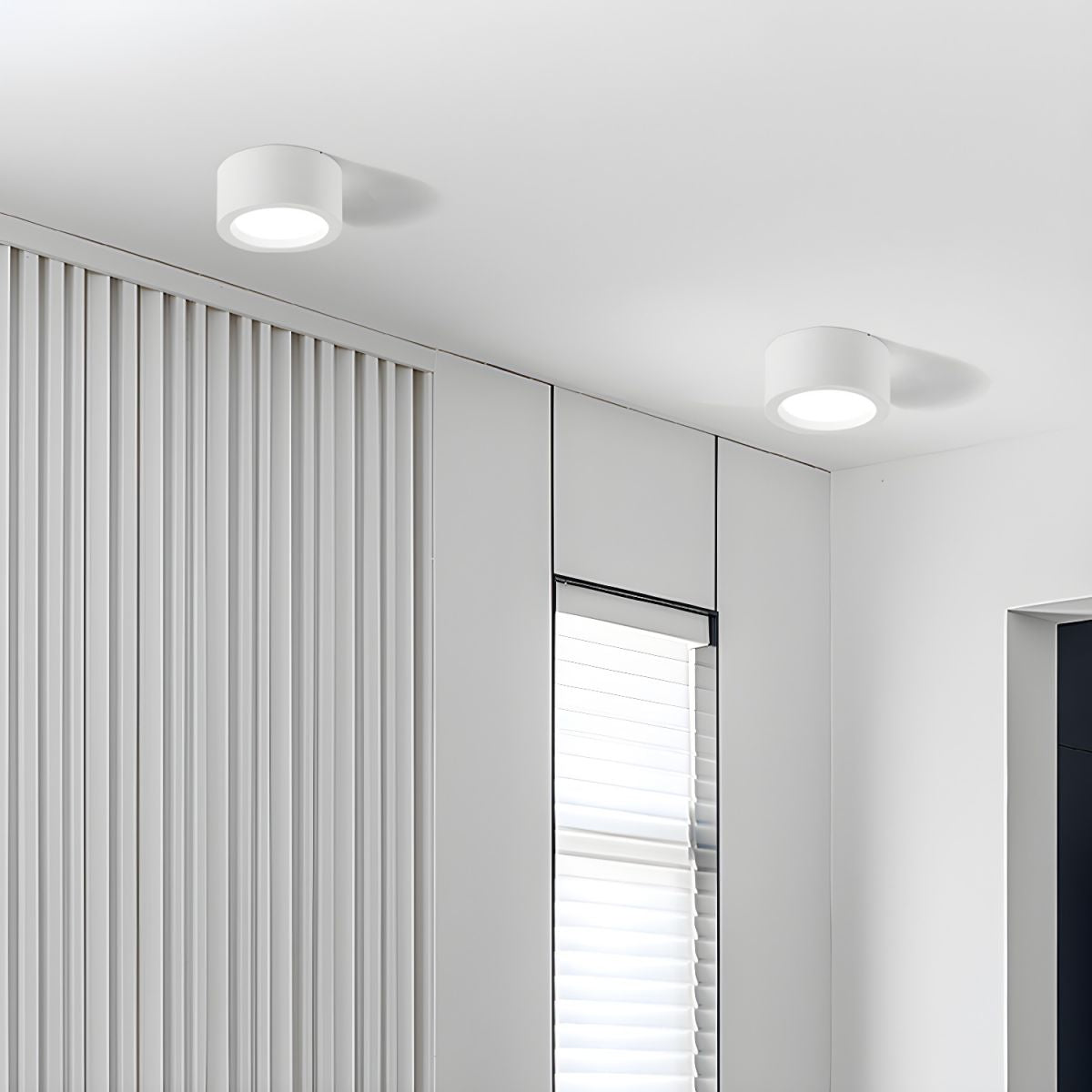 PureNord | Ceiling Light – Simple Contemporary Ceiling Design White 15W (D16cm × H7cm) Ceiling Light Fixtures Decoluxe.co.uk