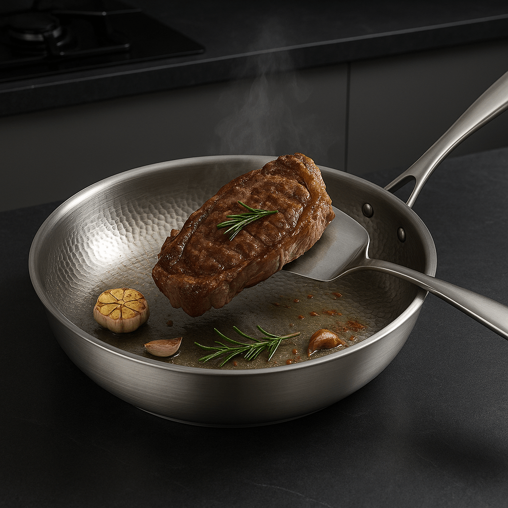 PureSear | Stainless Steel Frying Pan – Professional Natural Searing Decoluxe.co.uk