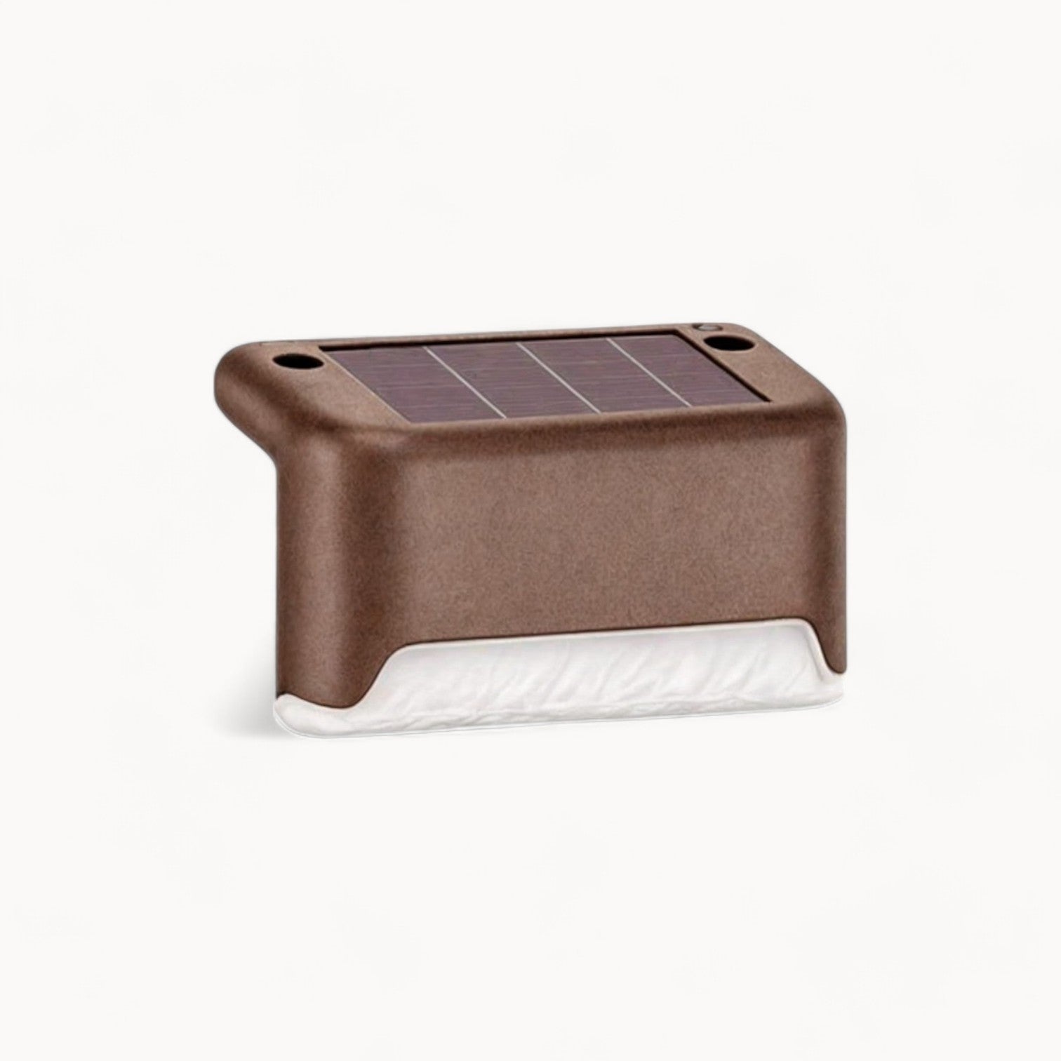 RadiantWay | LED Solar Lights – Automatic Nighttime Safety Lighting Brown 3.43 in × 1.77 in × 1.77 in (8.7 cm × 4.5 cm × 4.5 cm) Landscape Pathway Lighting Decoluxe.co.uk