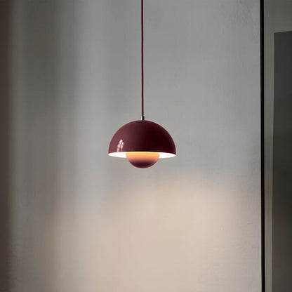 ScandiLuxe | LED Suspension – Adjustable Height & Soft Glow Wine Red 9 x 4 in (23 x 10 cm) Decoluxe.co.uk