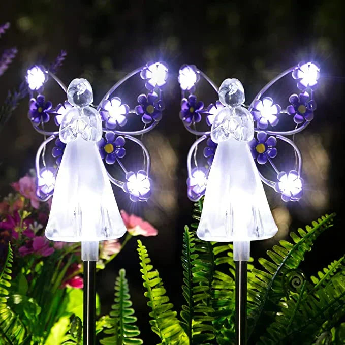 SereniGlow | Solar Angel LED Garden Light – Elegant Outdoor Illumination Landscape Pathway Lighting Decoluxe.co.uk