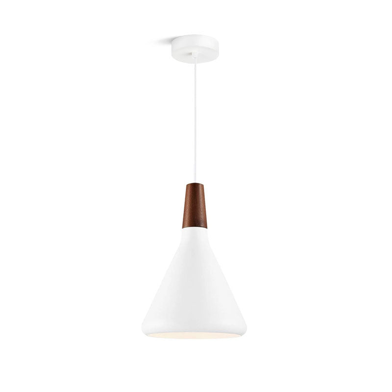 ShineSphere | Pendant Lamp – Modern Style for Any Room White Dia 7 in x H 10.6 in (Dia 18 cm x H 27 cm) Ceiling Light Fixtures Decoluxe.co.uk