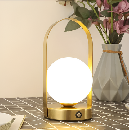 SphereLuxe | Table Lamp – Wireless Rechargeable Touch Control Decoluxe.co.uk