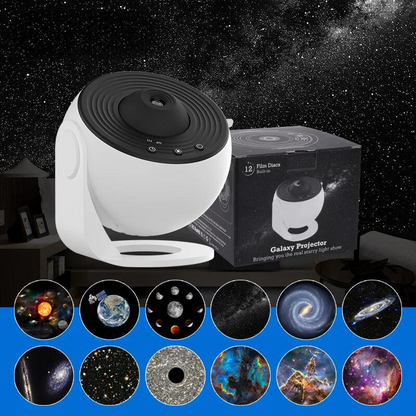 StarVista | LED Star Projector – 12-in-1 HD Galaxy Experience White 4.33 in × 4.33 in × 4.33 in (11cm x 11cm x 11 cm) Decoluxe.co.uk