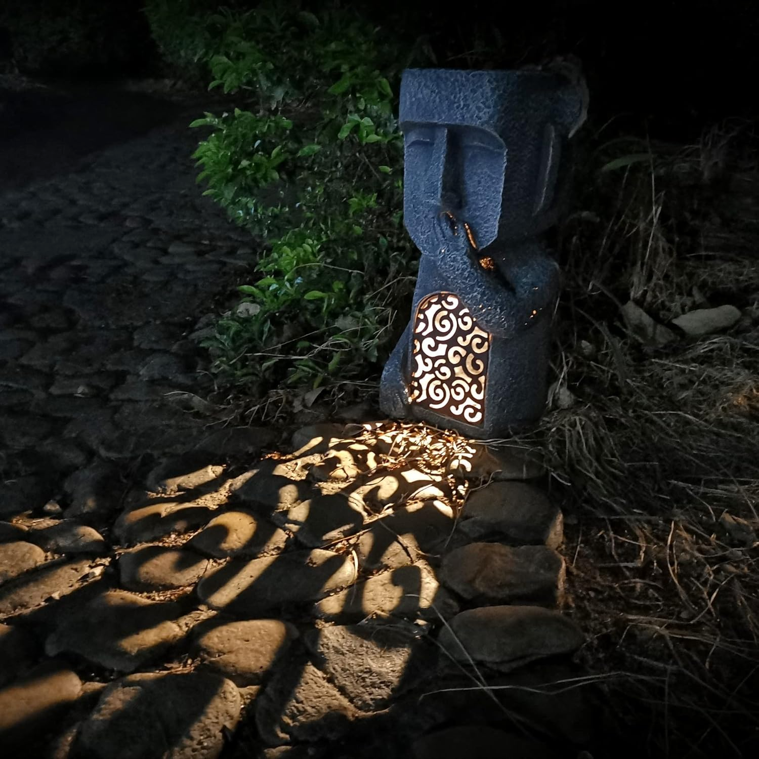 StoneGlow | Solar Garden Statue – Artistic Lighting with Cultural Charm Landscape Pathway Lighting Decoluxe.co.uk