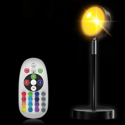 SunAura | Projection Lamp – LED Sunset Effect with Remote Control Decoluxe.co.uk