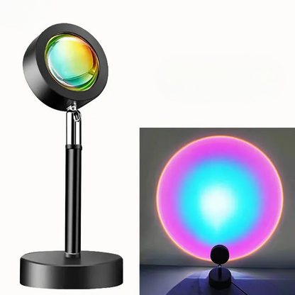 SunAura | Projection Lamp – LED Sunset Effect with Remote Control Rainbow Decoluxe.co.uk