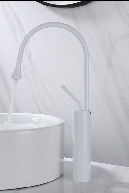 SwanFlow | Bathroom Tap – Elegant Swivel Design for Modern Interiors High White 18.11 x 8.27 x 11.42 in x 7.28 x 2.17 in (46 x 21 x 29 x 18.5cm) Bathroom Sink Faucets Decoluxe.co.uk
