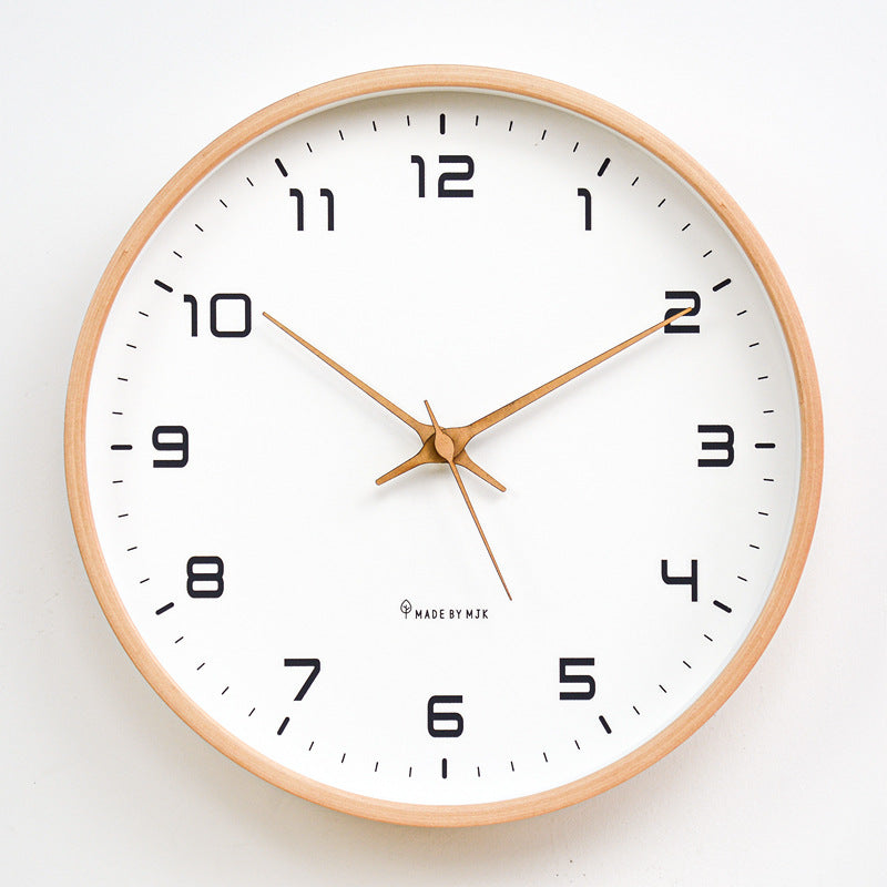 TimelessGlow | Wall Clock – Silent Quartz & Minimalist Design D 10 inches (25.39 cm) Decoluxe.co.uk