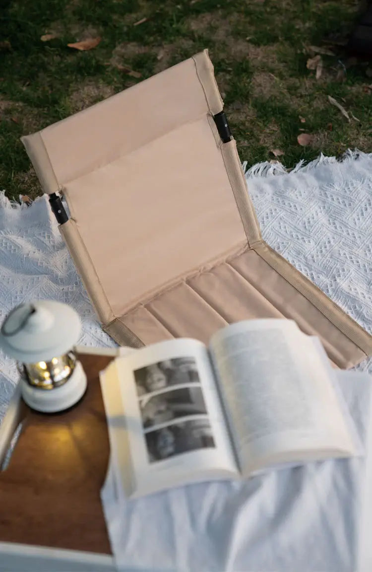 TrailRest | Folding Camping Chair – Ergonomic & Portable Comfort Khaki 15.55 × 26.77 × 15.35 in (39.5 × 68 × 39 cm) Decoluxe.co.uk