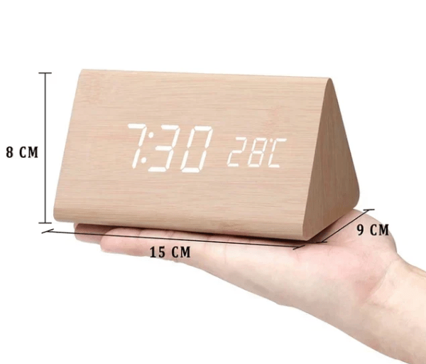 VocaTone | LED Alarm Clock – Minimalist Sound-Activated Display Decoluxe.co.uk