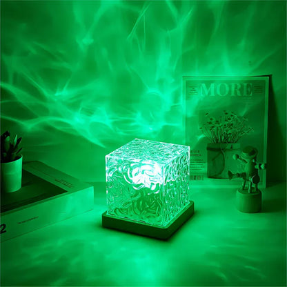 WaveGlow | LED Night Projector – Water Effects & Relaxing Ambience Table Lamps Decoluxe.co.uk