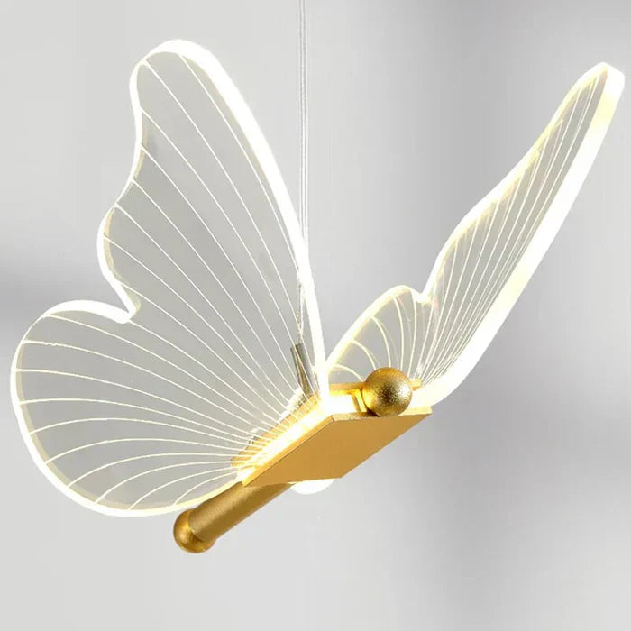 WingGlow | LED Ceiling Lamp – Airy Design and Warm Ambience A 78.74 × 3.94 × 7.87 in (200 × 10 × 20 cm) Ceiling Light Fixtures Decoluxe.co.uk